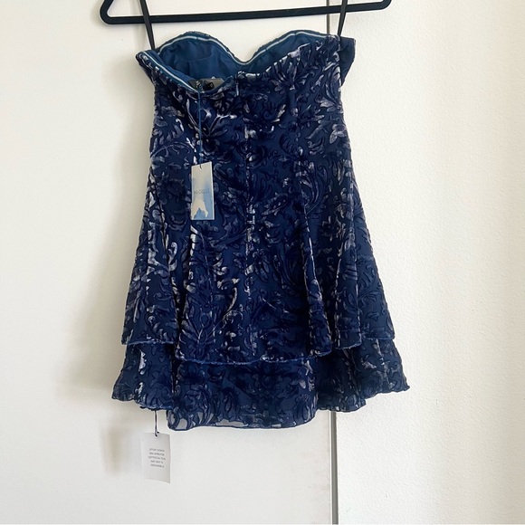 NWT! MAJORELLE Martha Mini Dress in Midnight Blue - Picture 8 of 8